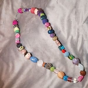 Fun beaded necklace, statement piece